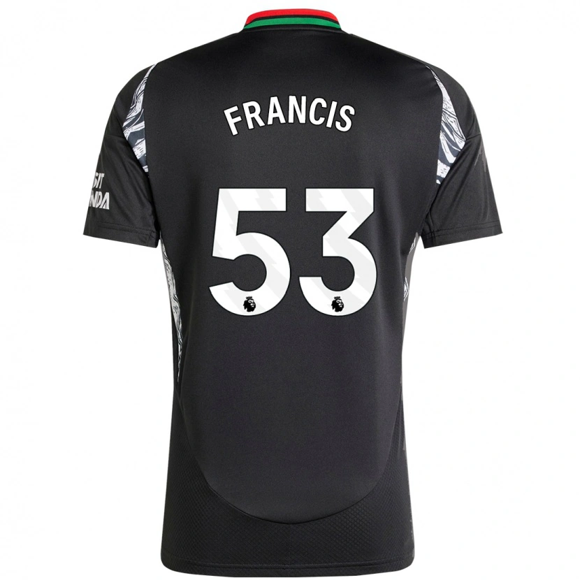 Danxen Hombre Camiseta Jack Henry-Francis #53 Negro 2ª Equipación 2024/25 La Camisa México