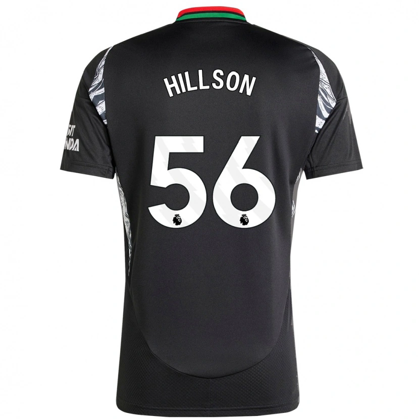 Danxen Hombre Camiseta James Hillson #56 Negro 2ª Equipación 2024/25 La Camisa México