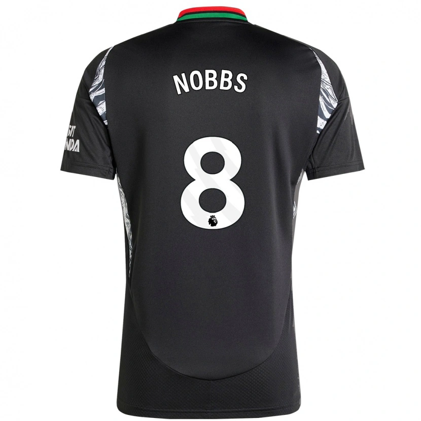 Danxen Hombre Camiseta Nobbs #8 Negro 2ª Equipación 2024/25 La Camisa México