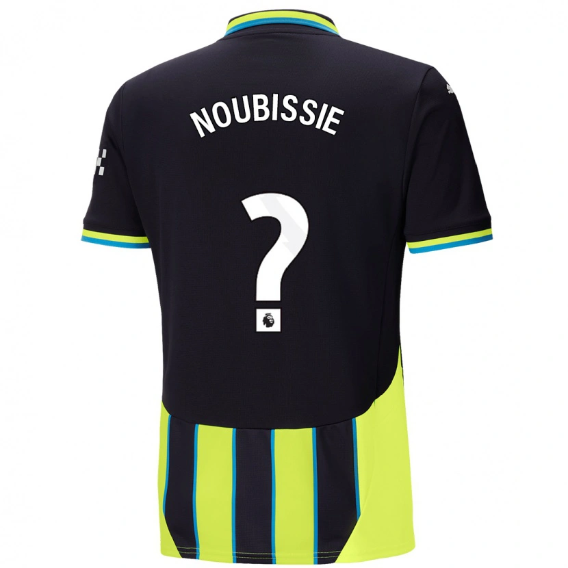 Danxen Hombre Camiseta Tyrese Noubissie #0 Azul Amarillo 2ª Equipación 2024/25 La Camisa México