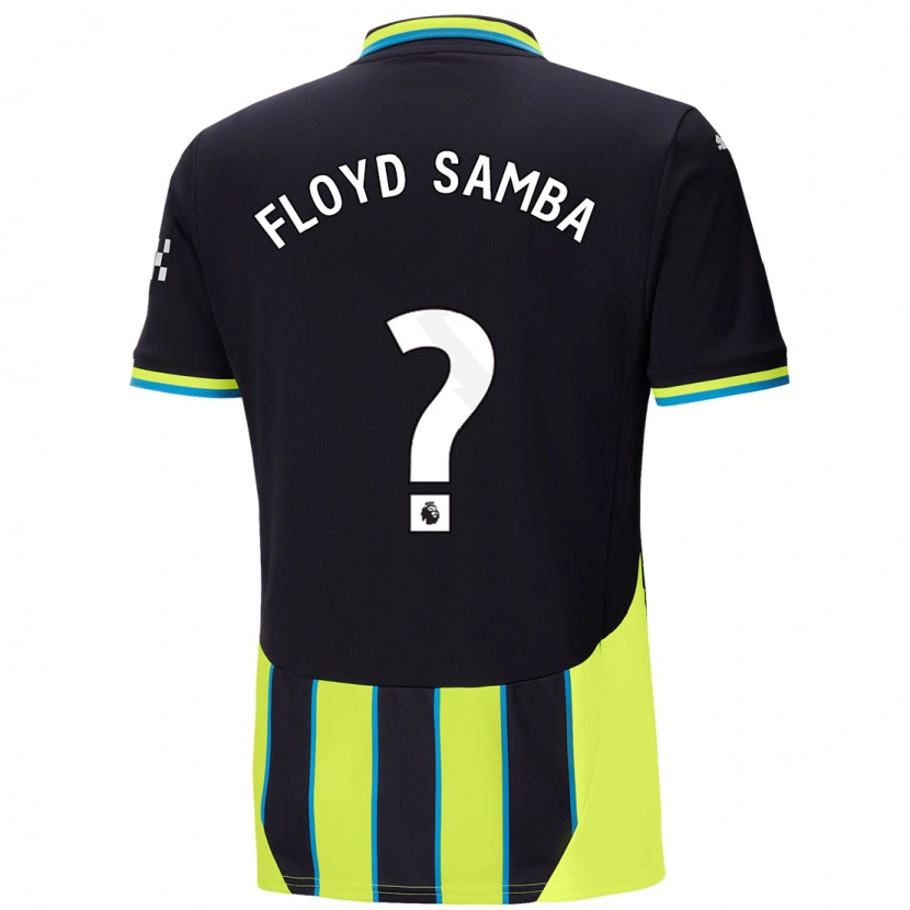 Danxen Hombre Camiseta Floyd Samba #0 Azul Amarillo 2ª Equipación 2024/25 La Camisa México
