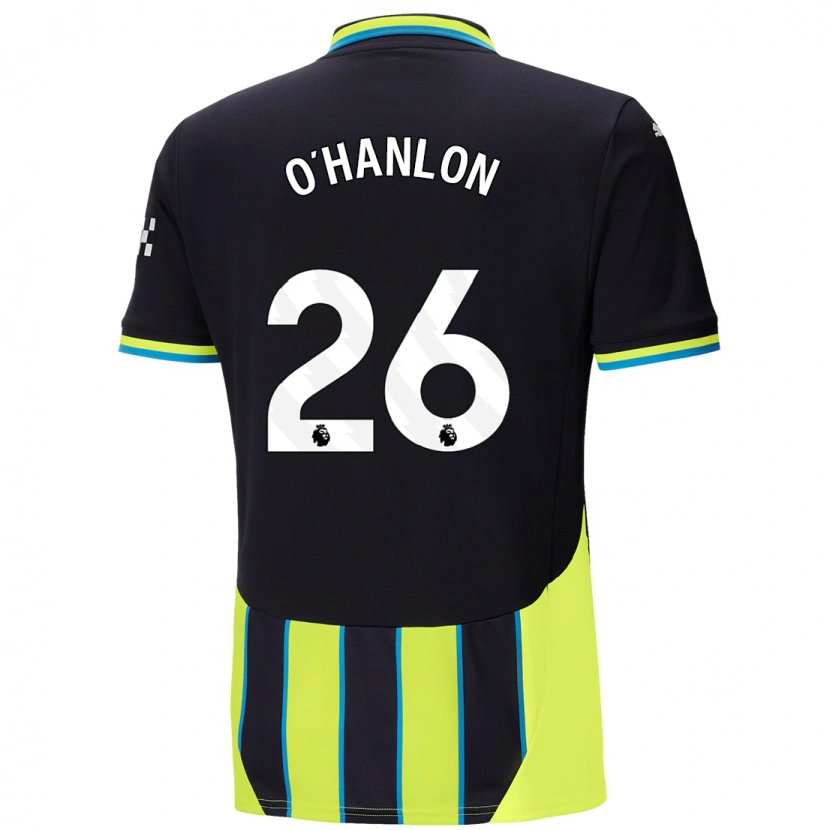 Danxen Hombre Camiseta Tara O'hanlon #26 Azul Amarillo 2ª Equipación 2024/25 La Camisa México