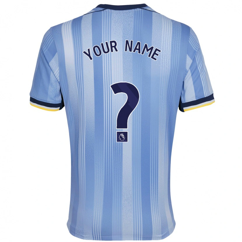 Danxen Hombre Camiseta Su Nombre #0 Azul Claro 2ª Equipación 2024/25 La Camisa México