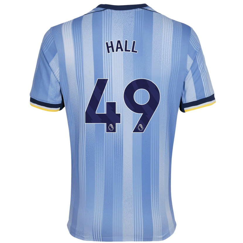 Danxen Hombre Camiseta Tyrese Hall #49 Azul Claro 2ª Equipación 2024/25 La Camisa México