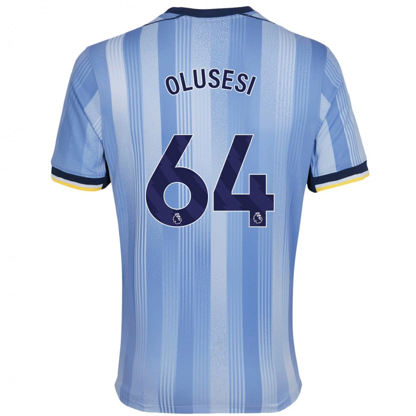 Danxen Hombre Camiseta Callum Olusesi #64 Azul Claro 2ª Equipación 2024/25 La Camisa México