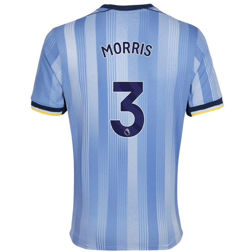 Danxen Hombre Camiseta Ella Morris #3 Azul Claro 2ª Equipación 2024/25 La Camisa México