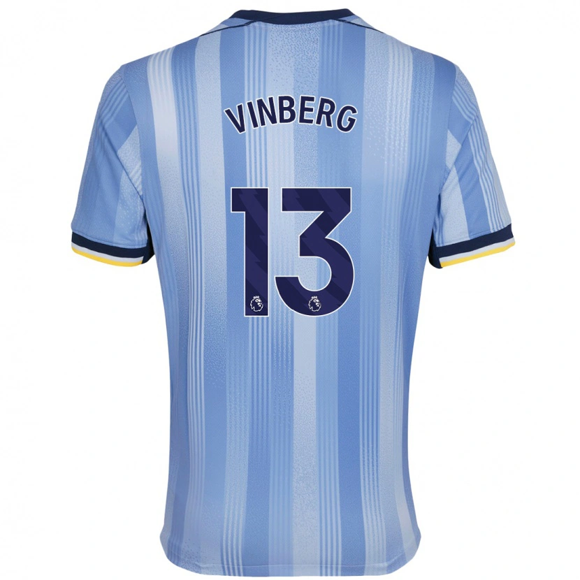 Danxen Hombre Camiseta Matilda Vinberg #13 Azul Claro 2ª Equipación 2024/25 La Camisa México