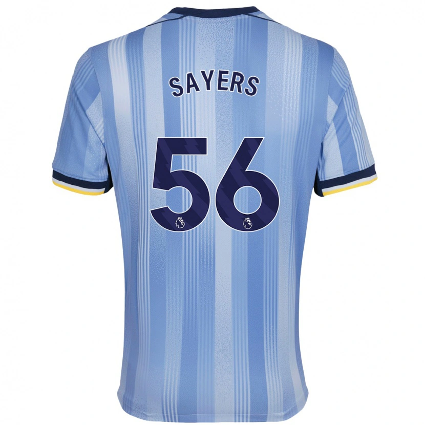 Danxen Hombre Camiseta Charlie Sayers #56 Azul Claro 2ª Equipación 2024/25 La Camisa México