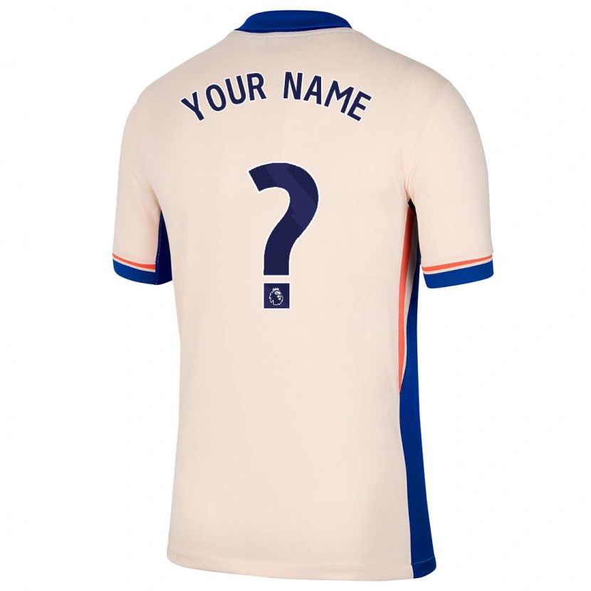 Danxen Hombre Camiseta Su Nombre #0 Beige Claro 2ª Equipación 2024/25 La Camisa México