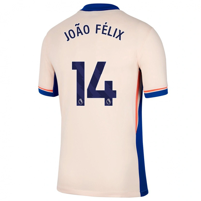 Danxen Hombre Camiseta João Félix #14 Beige Claro 2ª Equipación 2024/25 La Camisa México