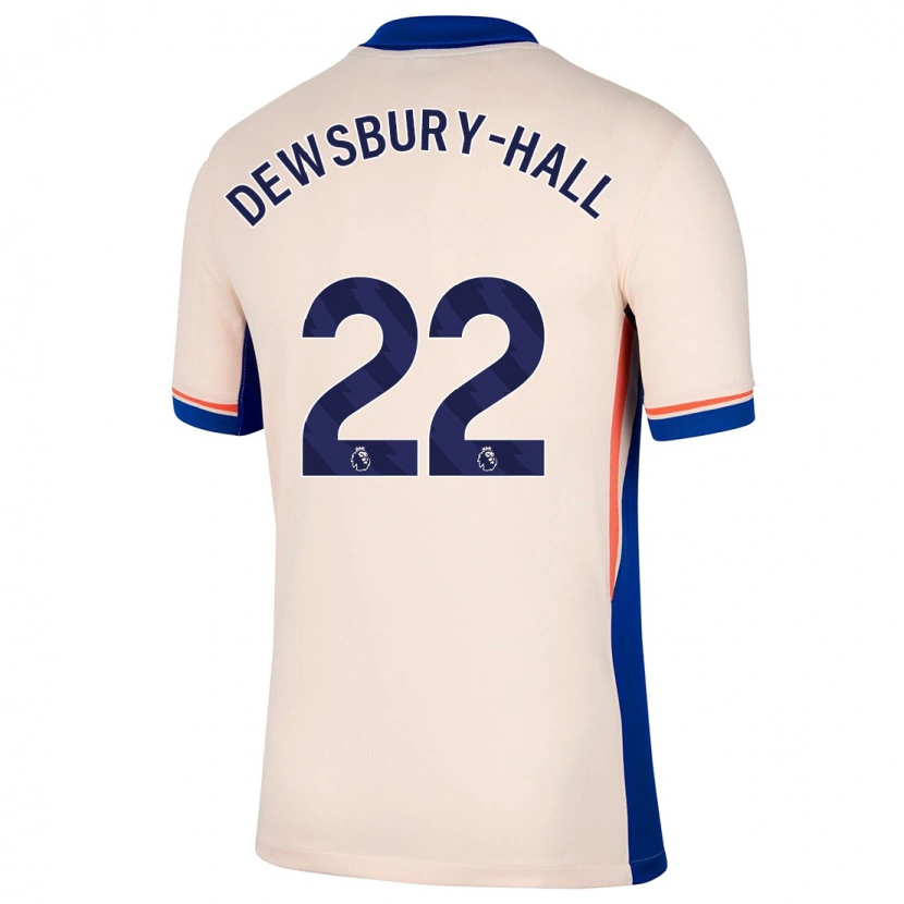 Danxen Hombre Camiseta Kiernan Dewsbury-Hall #22 Beige Claro 2ª Equipación 2024/25 La Camisa México