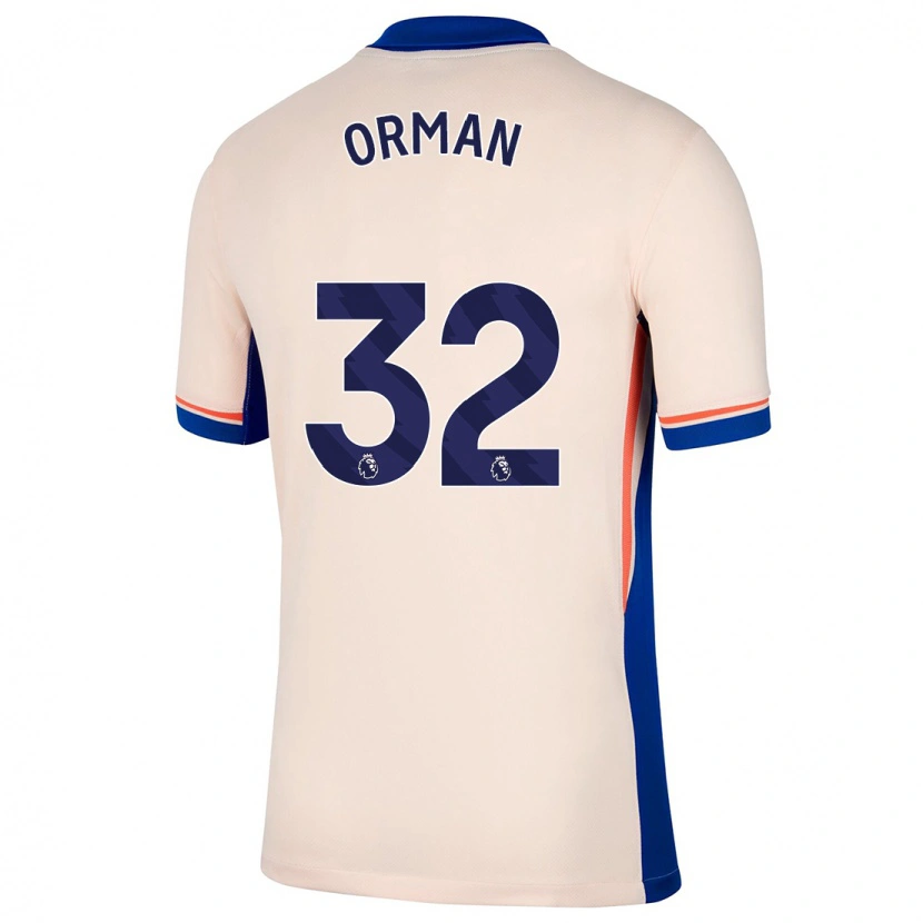 Danxen Hombre Camiseta Emily Orman #32 Beige Claro 2ª Equipación 2024/25 La Camisa México