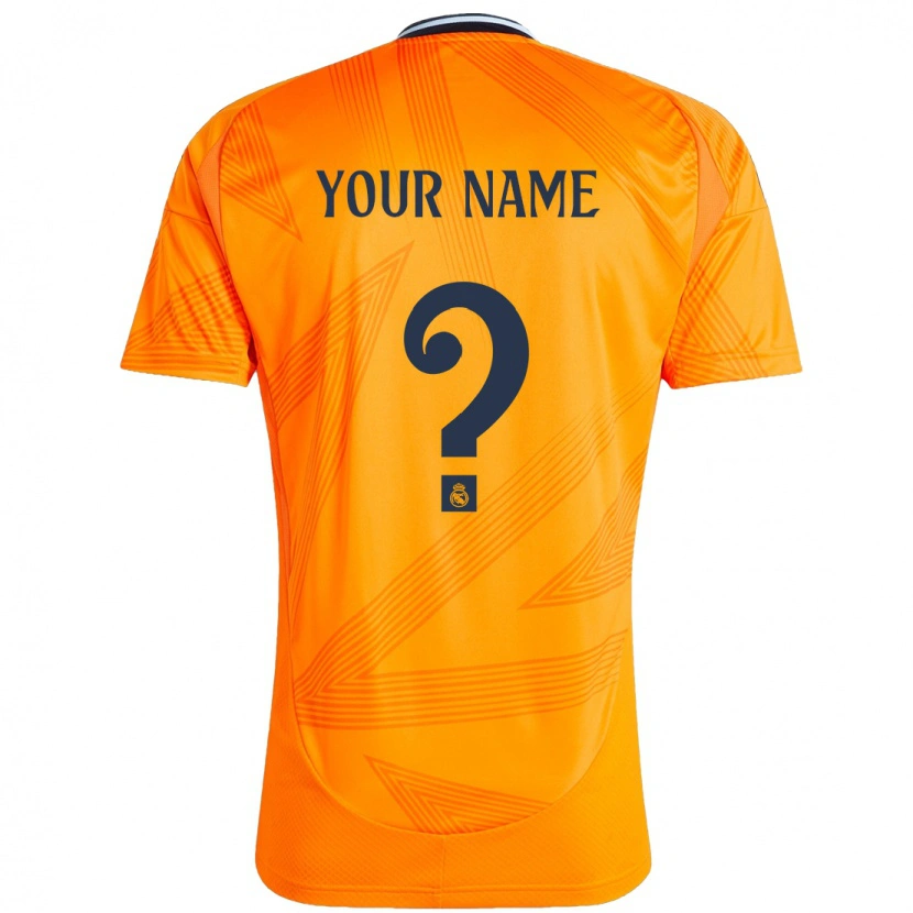 Danxen Hombre Camiseta Su Nombre #0 Naranja 2ª Equipación 2024/25 La Camisa México