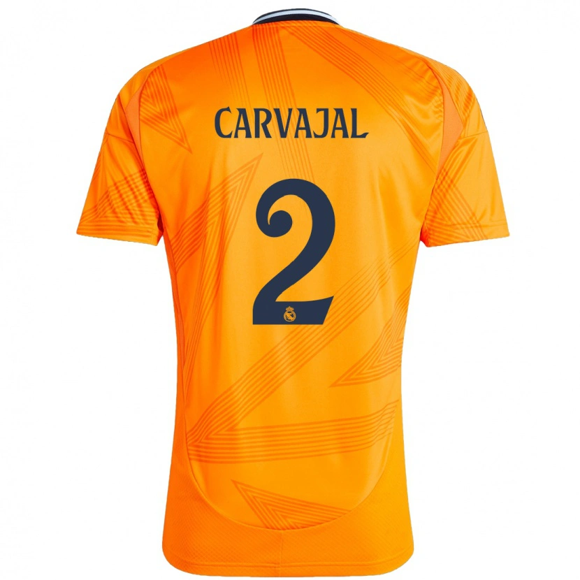 Danxen Hombre Camiseta Daniel Carvajal #2 Naranja 2ª Equipación 2024/25 La Camisa México