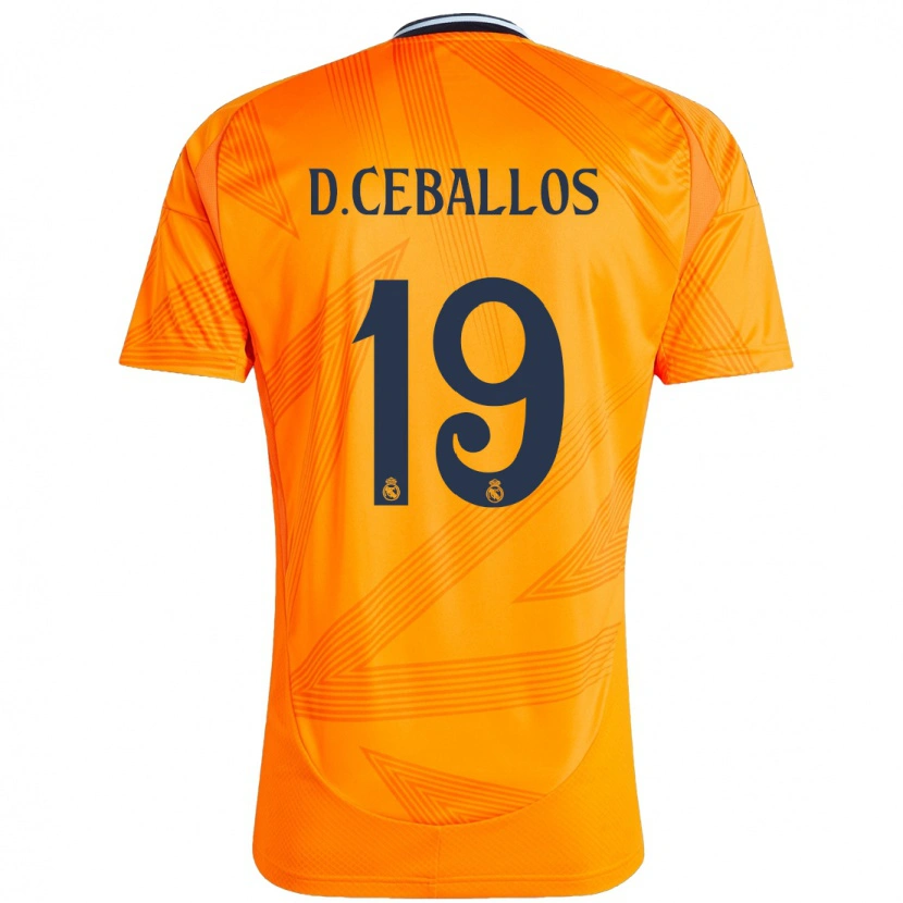 Danxen Hombre Camiseta Dani Ceballos #19 Naranja 2ª Equipación 2024/25 La Camisa México