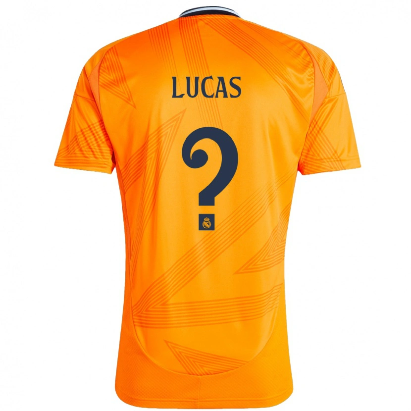 Danxen Hombre Camiseta Néstor Lucas #0 Naranja 2ª Equipación 2024/25 La Camisa México