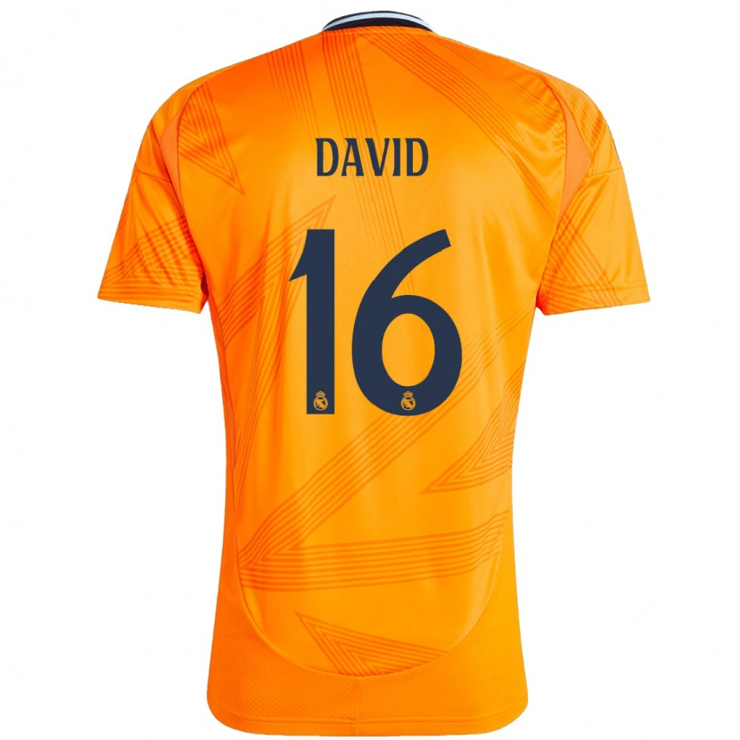 Danxen Hombre Camiseta Antonio David #16 Naranja 2ª Equipación 2024/25 La Camisa México