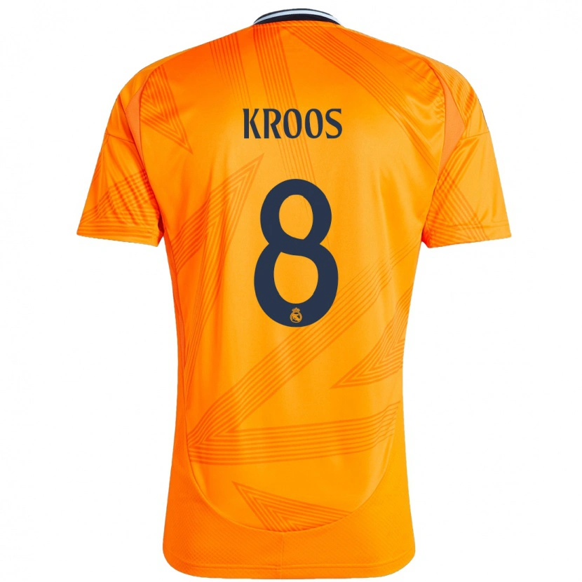 Danxen Hombre Camiseta Toni Kroos #8 Naranja 2ª Equipación 2024/25 La Camisa México