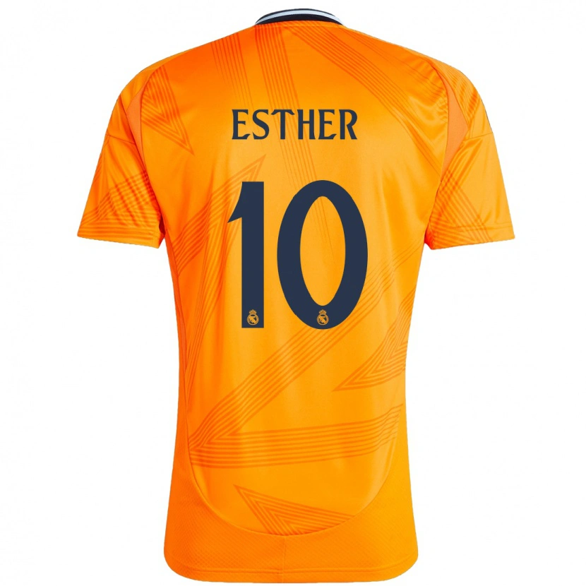 Danxen Hombre Camiseta Esther Gonzalez #10 Naranja 2ª Equipación 2024/25 La Camisa México