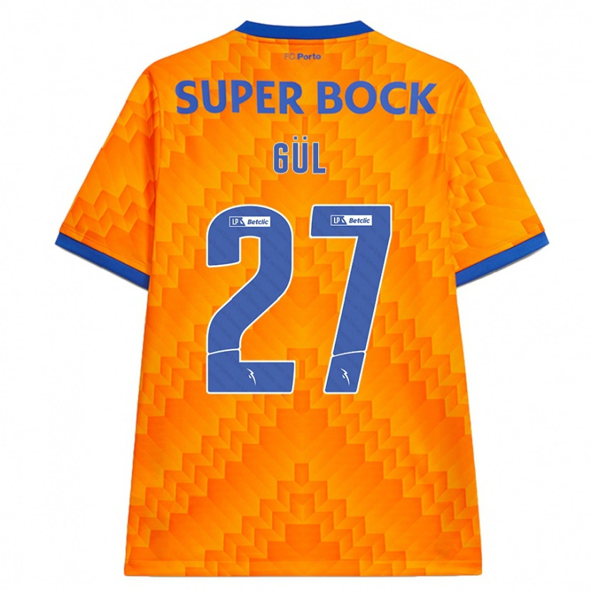 Danxen Hombre Camiseta Deniz Gül #27 Naranja 2ª Equipación 2024/25 La Camisa México