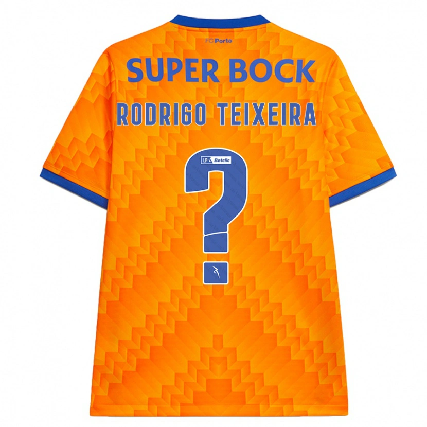 Danxen Hombre Camiseta Rodrigo Teixeira #0 Naranja 2ª Equipación 2024/25 La Camisa México