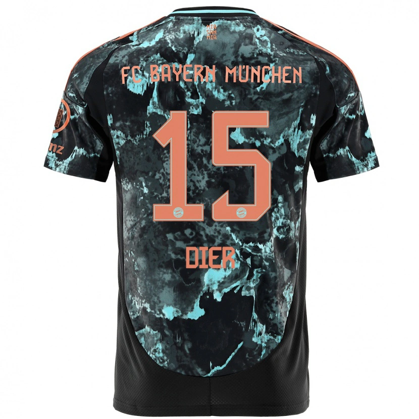 Danxen Hombre Camiseta Eric Dier #15 Negro 2ª Equipación 2024/25 La Camisa México