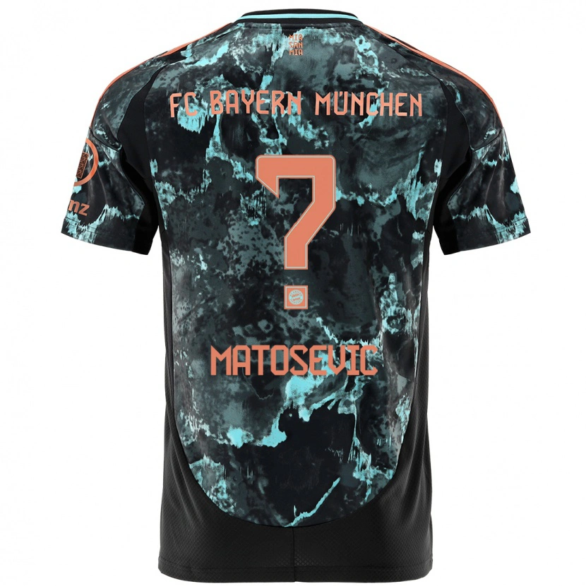 Danxen Hombre Camiseta Michael Matosevic #0 Negro 2ª Equipación 2024/25 La Camisa México