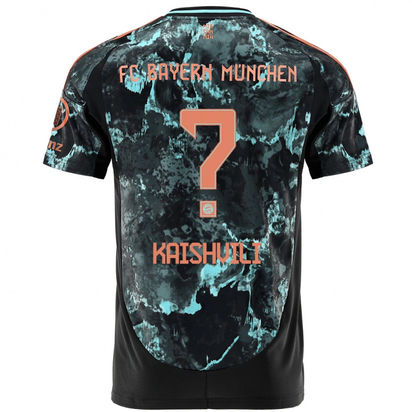 Danxen Hombre Camiseta Jamal Kaishvili #0 Negro 2ª Equipación 2024/25 La Camisa México