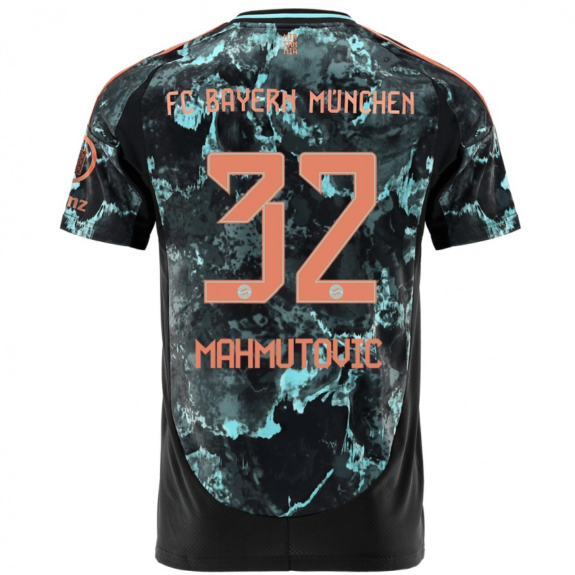 Danxen Hombre Camiseta Ena Mahmutovic #32 Negro 2ª Equipación 2024/25 La Camisa México