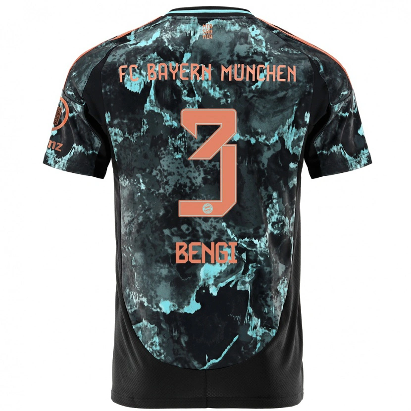 Danxen Hombre Camiseta Kaan Bengi #3 Negro 2ª Equipación 2024/25 La Camisa México