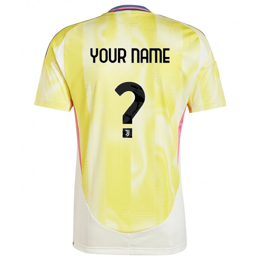 Danxen Hombre Camiseta Su Nombre #0 Amarillo Solar 2ª Equipación 2024/25 La Camisa México