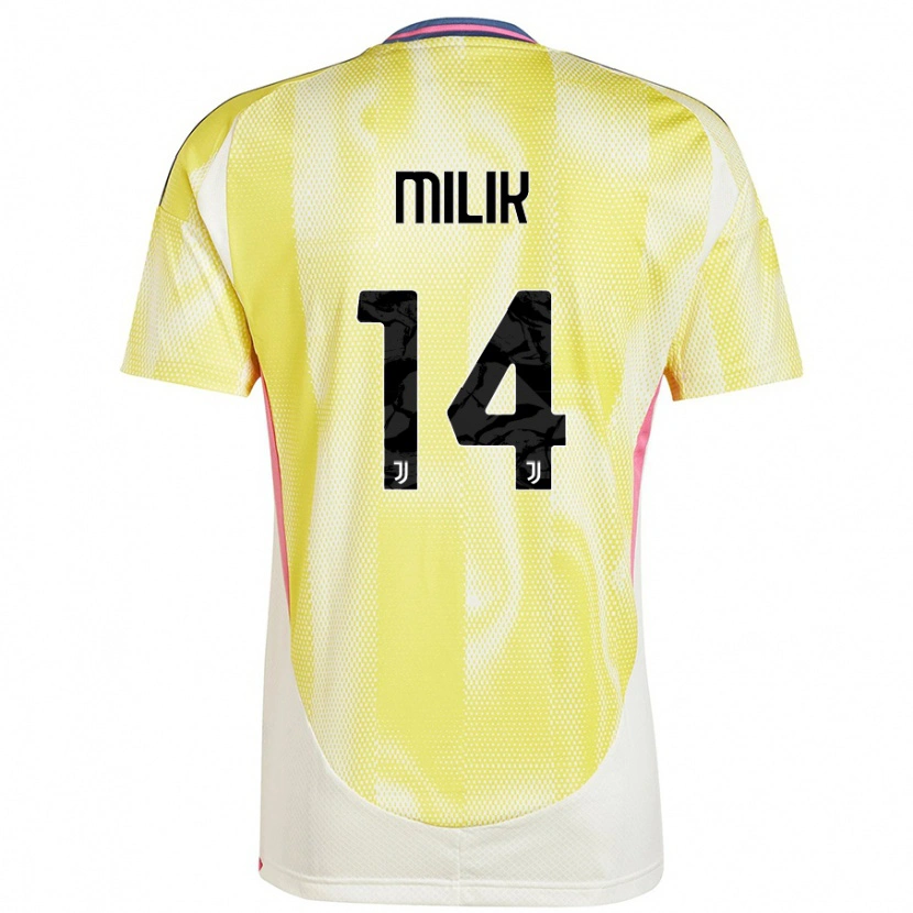 Danxen Hombre Camiseta Arkadiusz Milik #14 Amarillo Solar 2ª Equipación 2024/25 La Camisa México