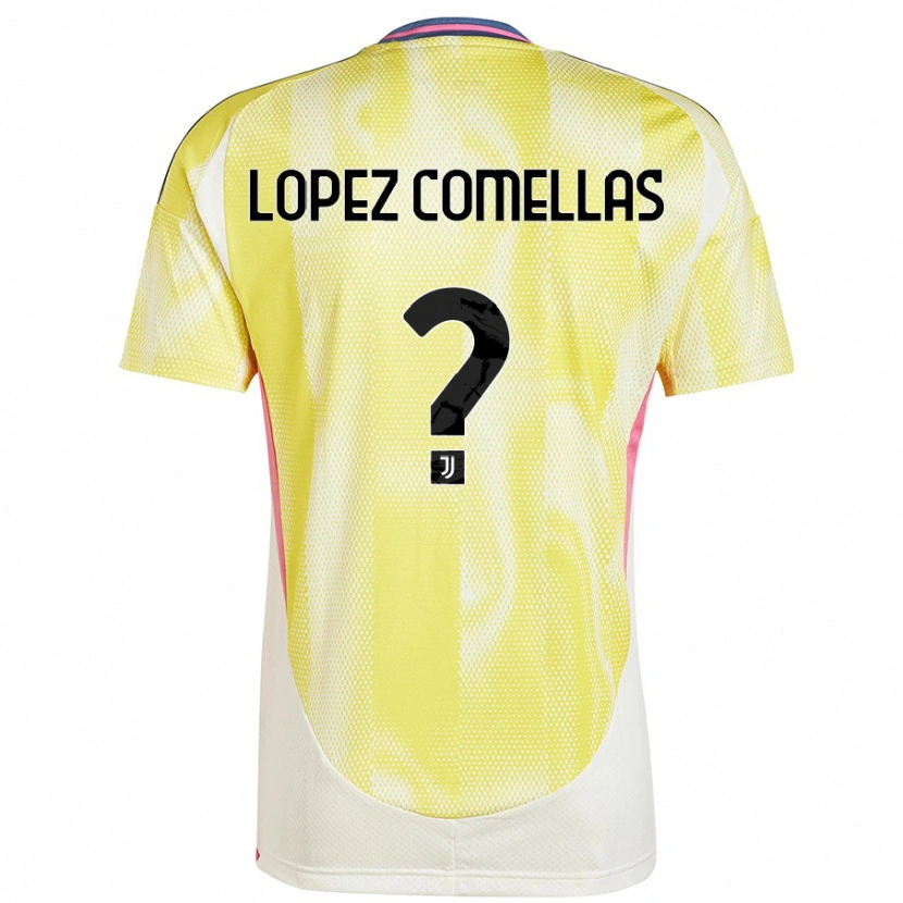 Danxen Hombre Camiseta Ivan Lopez Comellas #0 Amarillo Solar 2ª Equipación 2024/25 La Camisa México