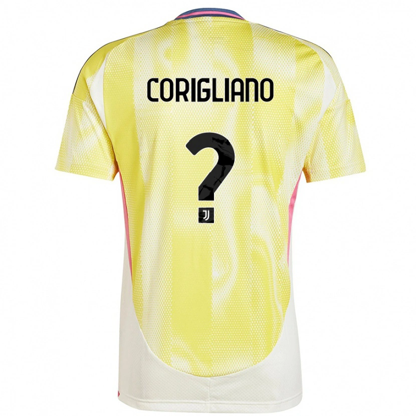 Danxen Hombre Camiseta Thomas Corigliano #0 Amarillo Solar 2ª Equipación 2024/25 La Camisa México