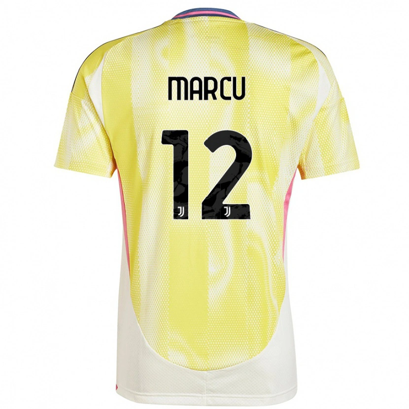 Danxen Hombre Camiseta Alessio Marcu #12 Amarillo Solar 2ª Equipación 2024/25 La Camisa México