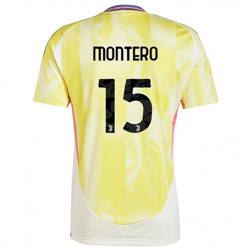Danxen Hombre Camiseta Alfonso Montero #15 Amarillo Solar 2ª Equipación 2024/25 La Camisa México