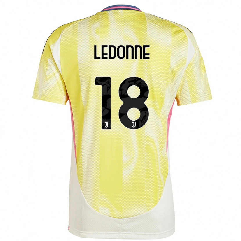 Danxen Hombre Camiseta Nicolò Ledonne #18 Amarillo Solar 2ª Equipación 2024/25 La Camisa México
