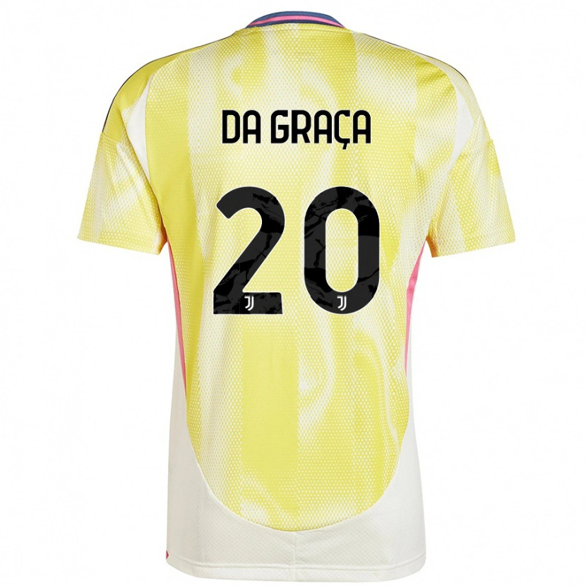 Danxen Hombre Camiseta Cosimo Da Graça #20 Amarillo Solar 2ª Equipación 2024/25 La Camisa México