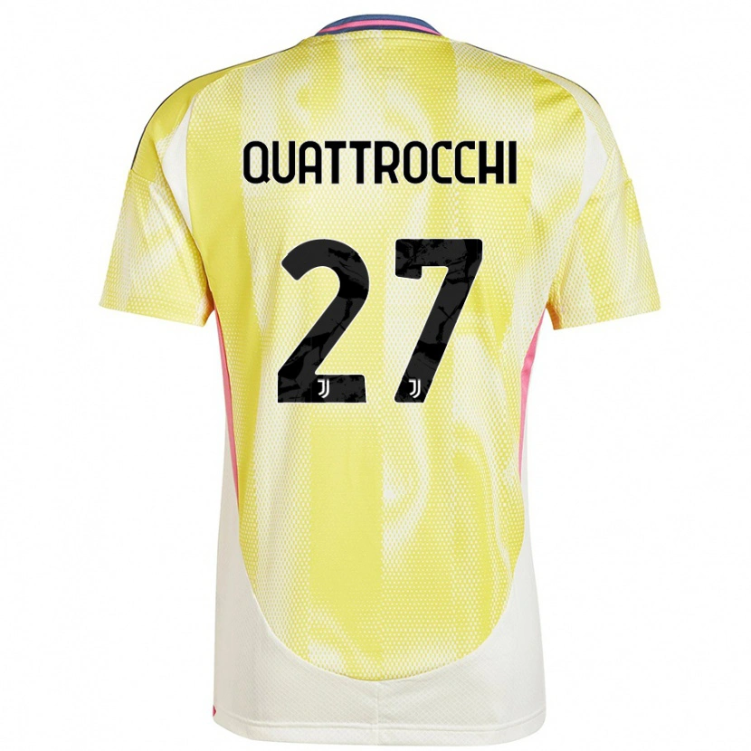 Danxen Hombre Camiseta Juan Ignacio Quattrocchi #27 Amarillo Solar 2ª Equipación 2024/25 La Camisa México