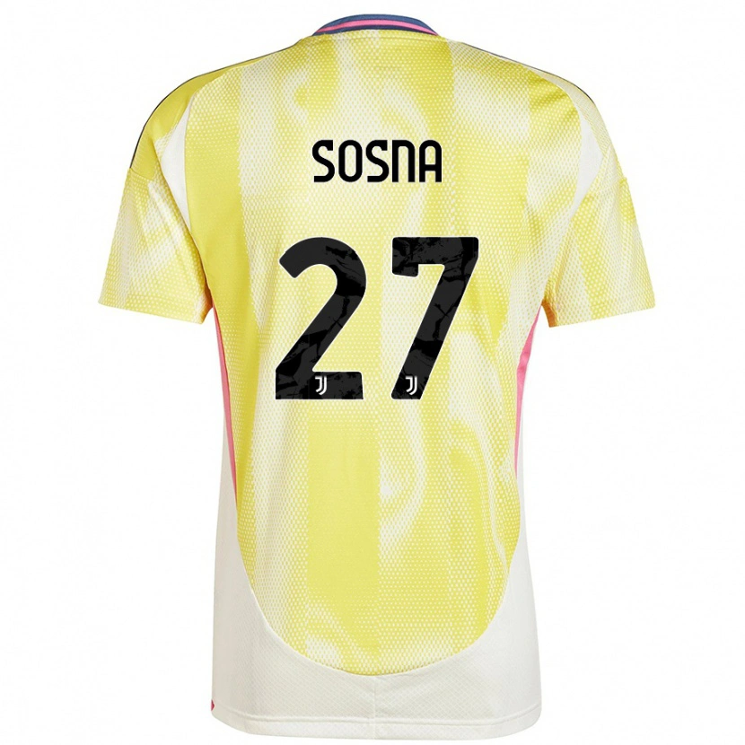Danxen Hombre Camiseta Adam Sosna #27 Amarillo Solar 2ª Equipación 2024/25 La Camisa México