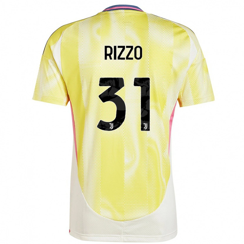 Danxen Hombre Camiseta Niccolò Rizzo #31 Amarillo Solar 2ª Equipación 2024/25 La Camisa México