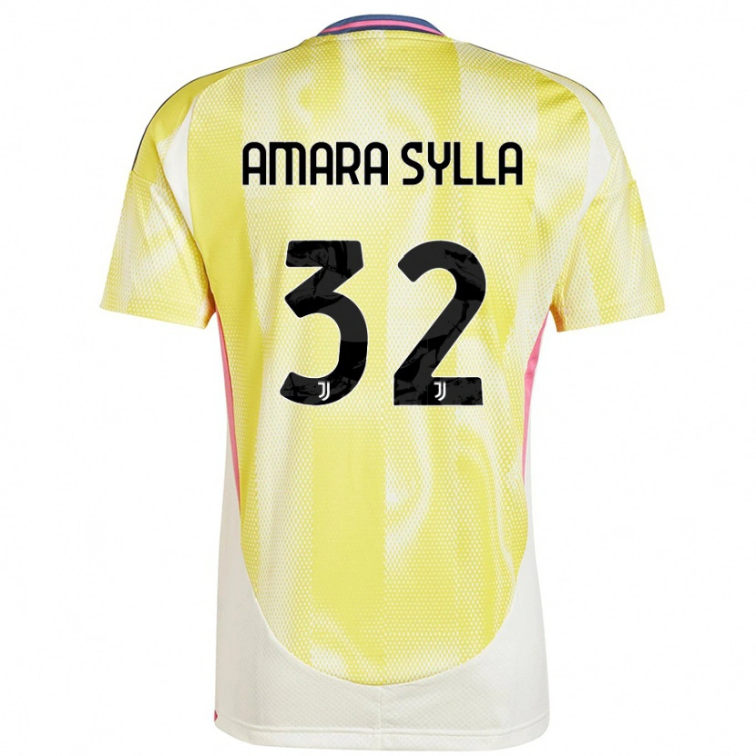 Danxen Hombre Camiseta Idris Amara Sylla #32 Amarillo Solar 2ª Equipación 2024/25 La Camisa México