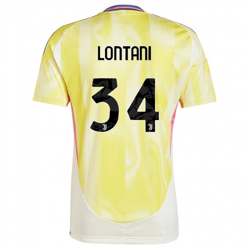 Danxen Hombre Camiseta Matteo Lontani #34 Amarillo Solar 2ª Equipación 2024/25 La Camisa México