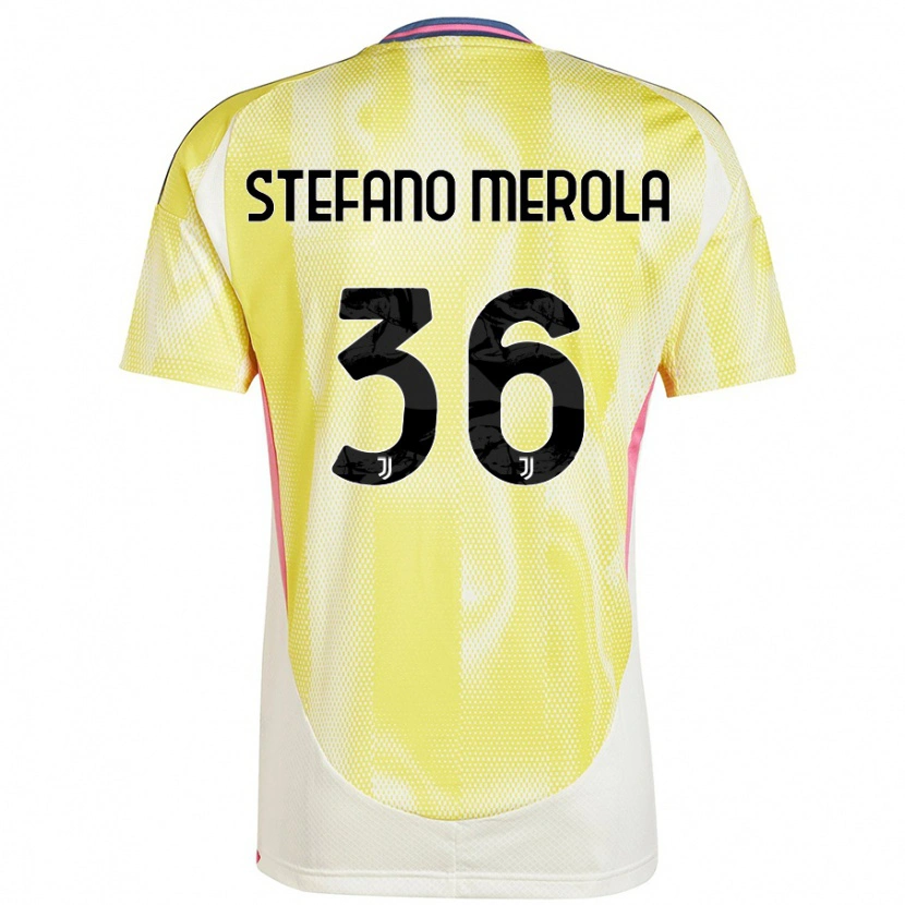 Danxen Hombre Camiseta Antonio Stefano Merola #36 Amarillo Solar 2ª Equipación 2024/25 La Camisa México