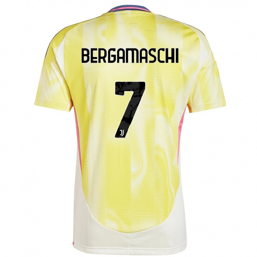 Danxen Hombre Camiseta Valentina Bergamaschi #7 Amarillo Solar 2ª Equipación 2024/25 La Camisa México