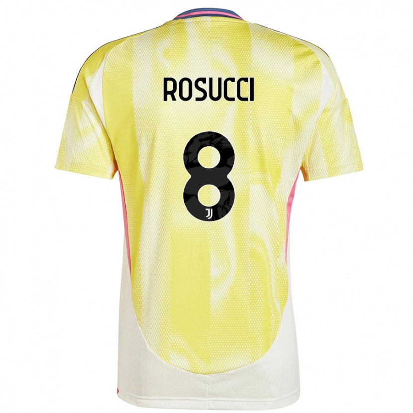 Danxen Hombre Camiseta Martina Rosucci #8 Amarillo Solar 2ª Equipación 2024/25 La Camisa México
