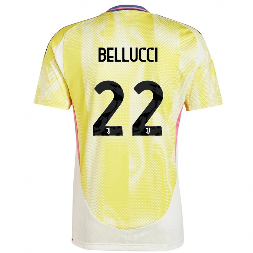 Danxen Hombre Camiseta Melissa Bellucci #22 Amarillo Solar 2ª Equipación 2024/25 La Camisa México