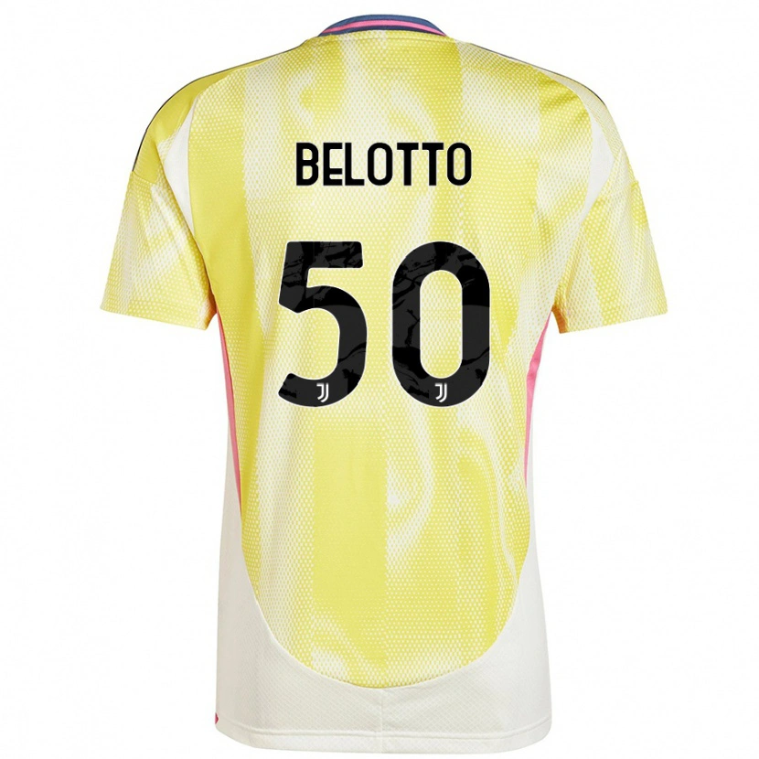 Danxen Hombre Camiseta Soledad Belotto #50 Amarillo Solar 2ª Equipación 2024/25 La Camisa México
