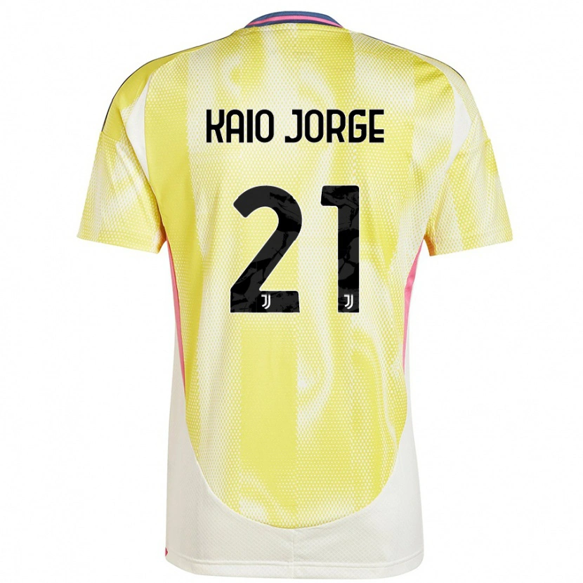 Danxen Hombre Camiseta Kaio Jorge #21 Amarillo Solar 2ª Equipación 2024/25 La Camisa México