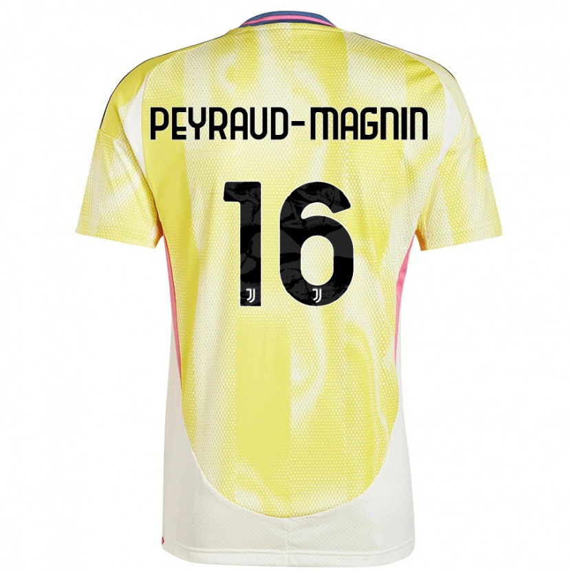 Danxen Hombre Camiseta Pauline Peyraud-Magnin #16 Amarillo Solar 2ª Equipación 2024/25 La Camisa México